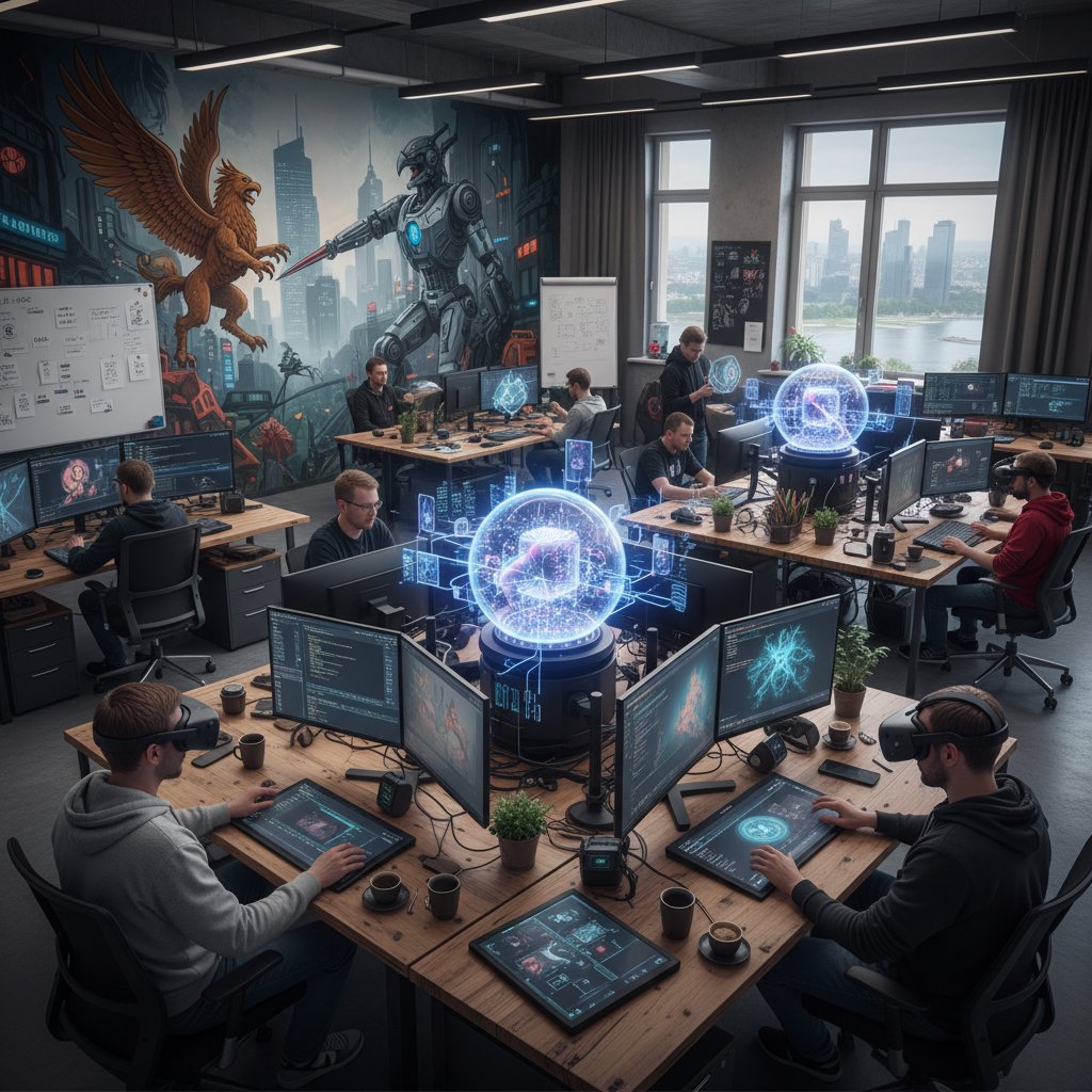 Twórcy gier z Polski pracujący z AI