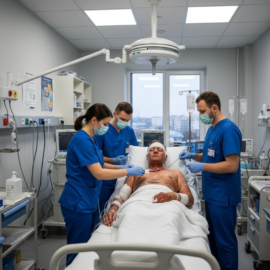 Oddział leczenia oparzeń w polskim szpitalu – rzeczywistość liczona w statystykach