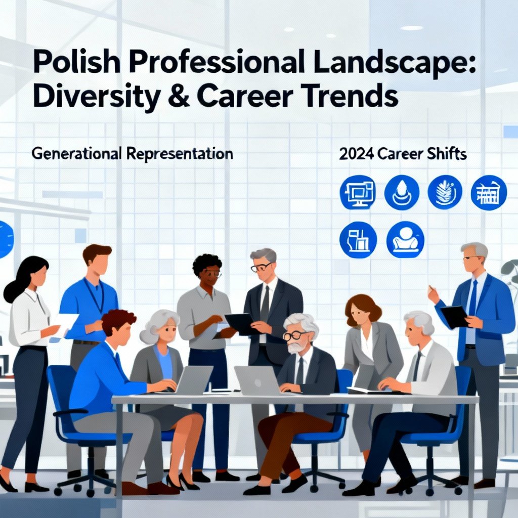 Symboliczny obrazek: różnorodna grupa polskich profesjonalistów różnych pokoleń