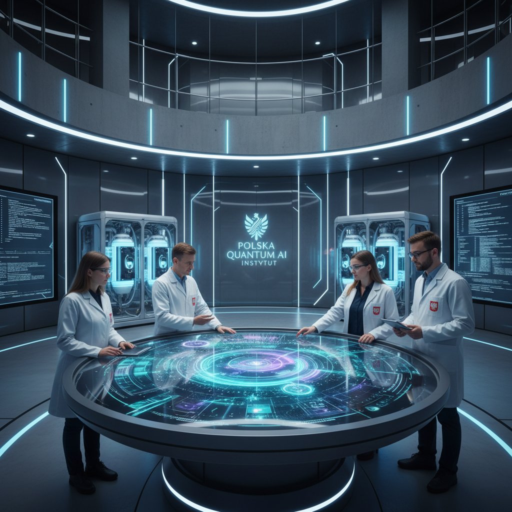 Nowoczesne centrum badawcze AI w Polsce, zespół analizuje kwantowe komputery