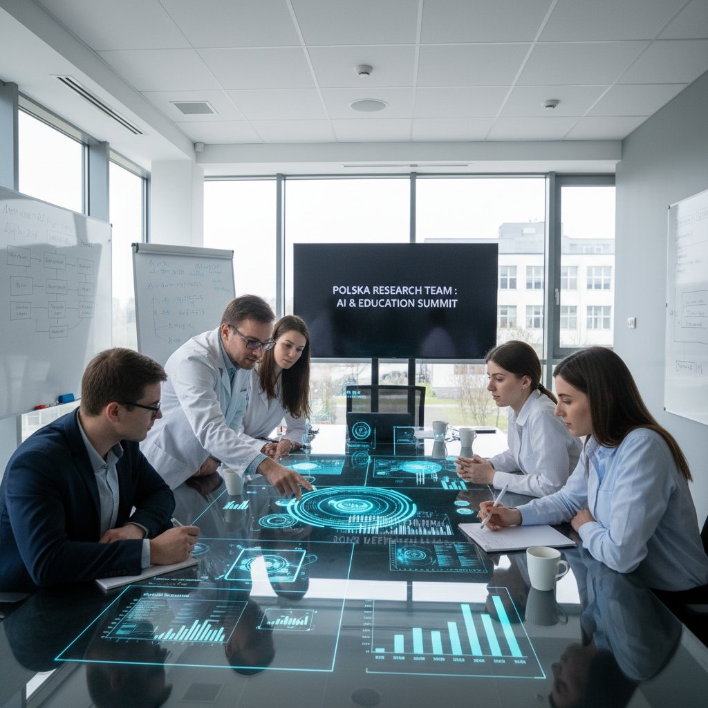 Spotkanie zespołu badawczego w Polsce analizującego efekty wdrożenia AI w edukacji