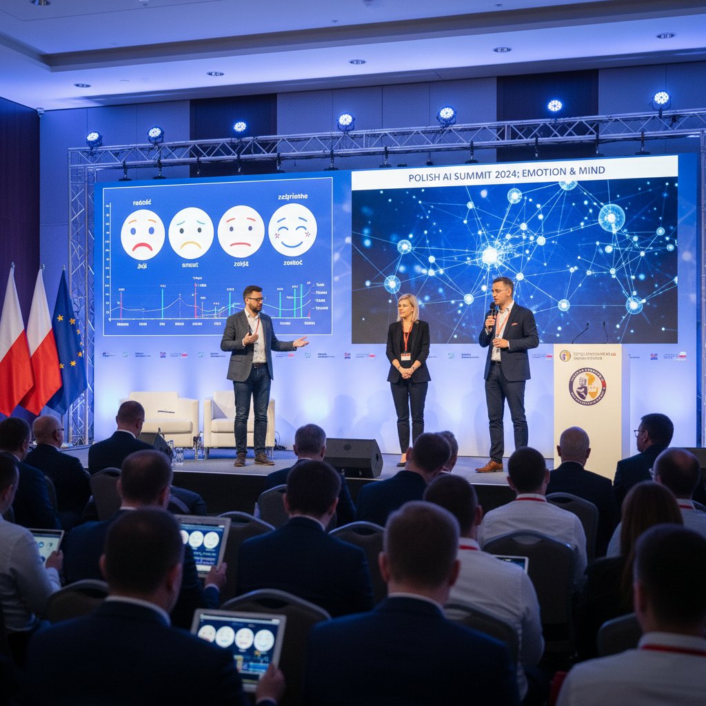 Polscy naukowcy i startupowcy prezentujący rozwiązania AI na międzynarodowej konferencji