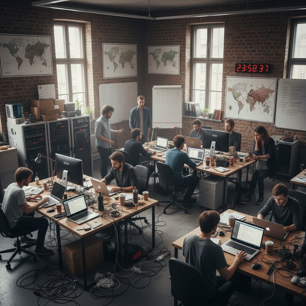 Polscy przedsiębiorcy planują ekspansję zagraniczną w biurze pełnym map świata