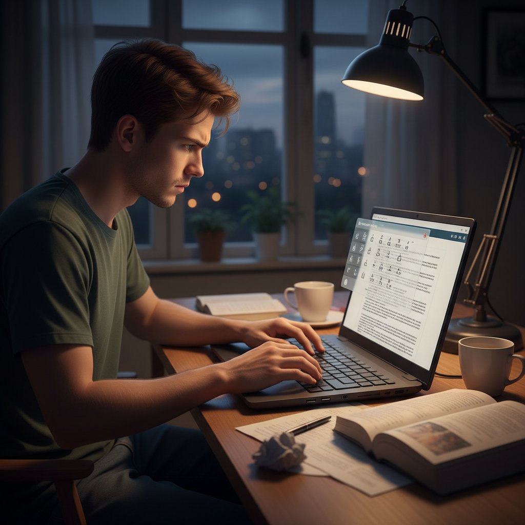 Polak uczący się francuskiej klawiatury, francuski pisanie online