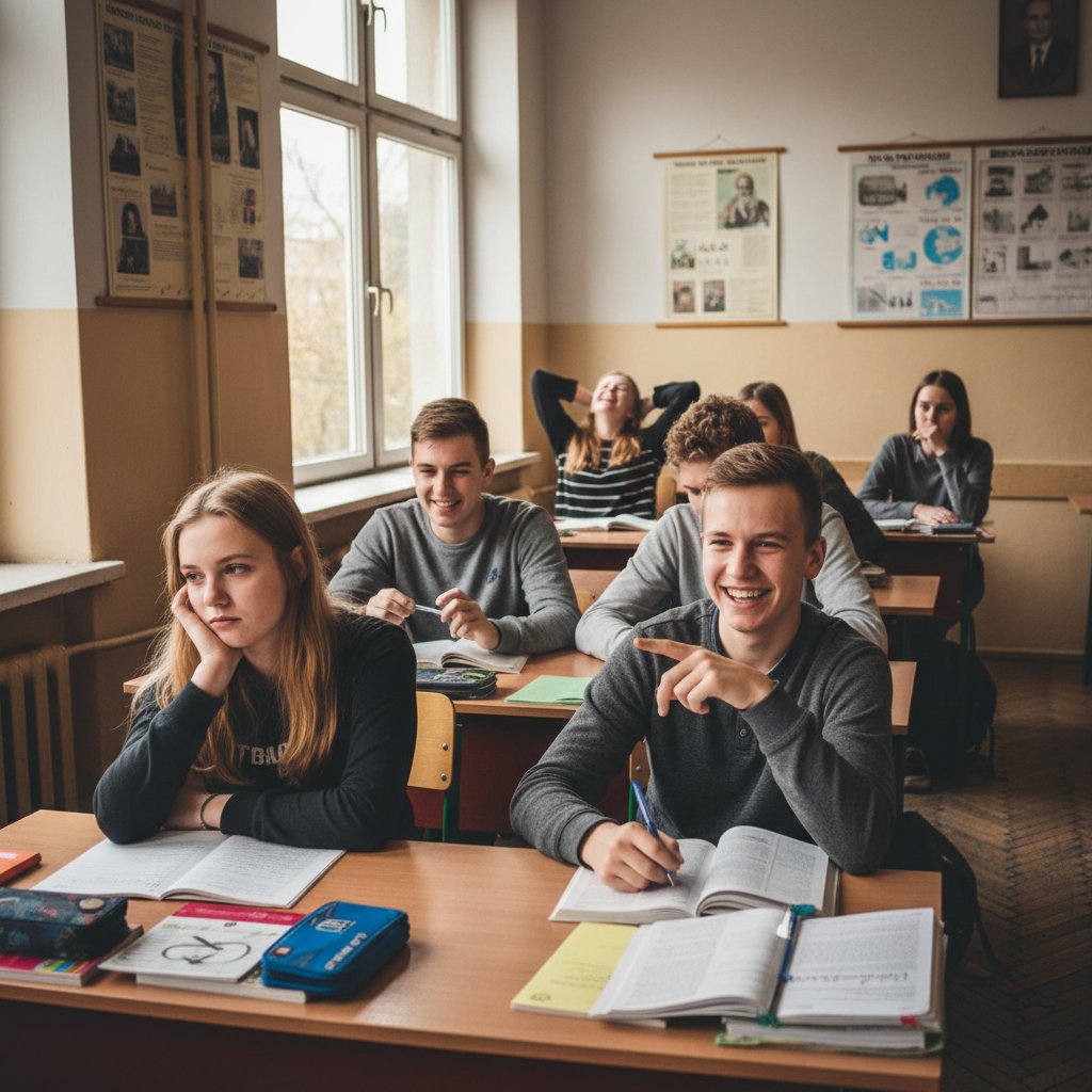 Polscy uczniowie w klasie – zróżnicowane emocje i postawy