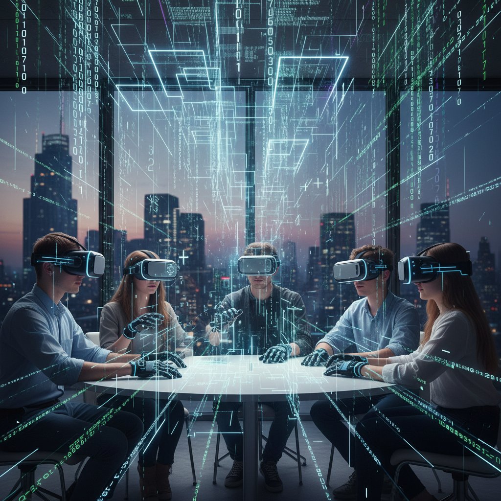 Polscy uczniowie w VR, otoczeni cyfrowym kodem – przyszłość korepetycji online i cyfrowej edukacji