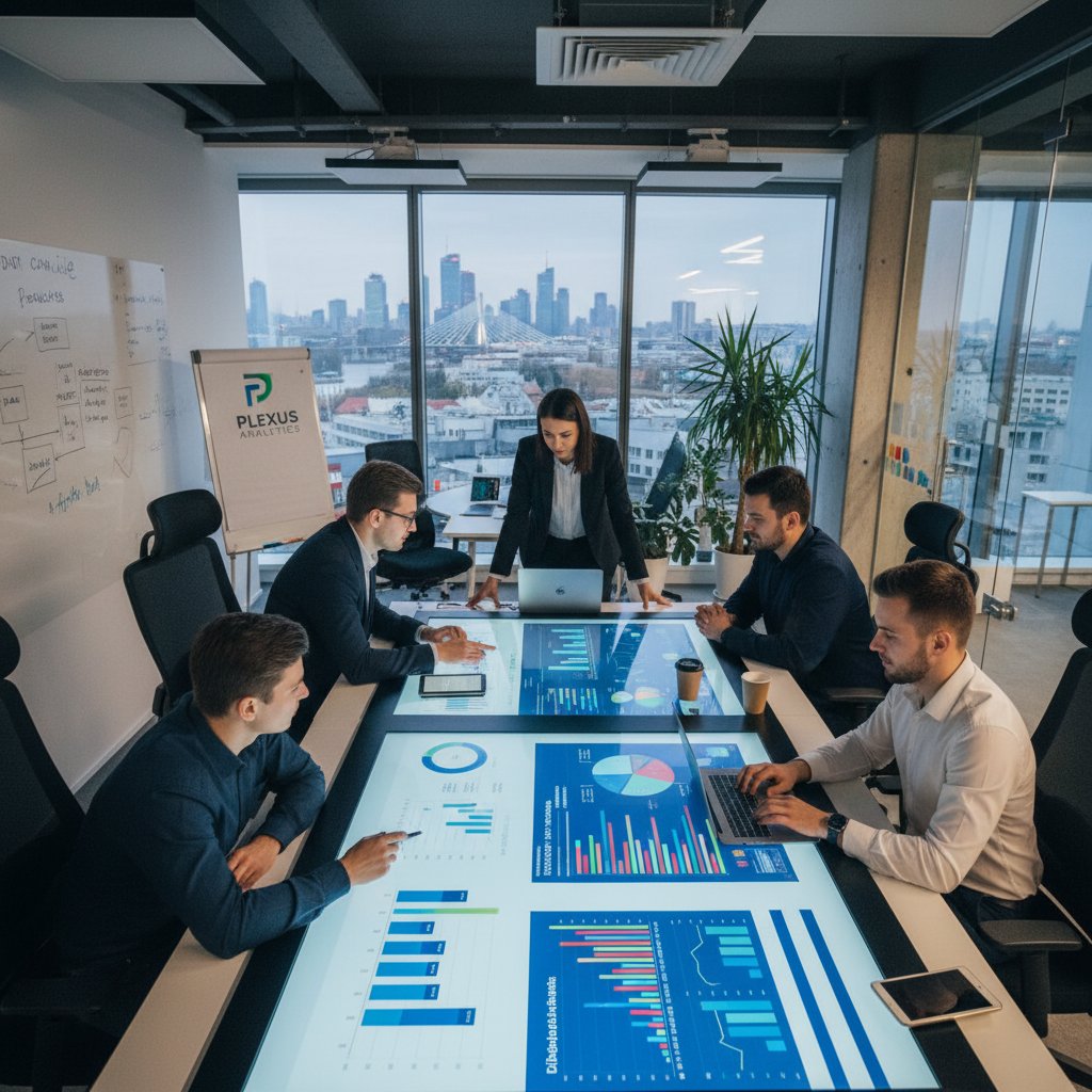 Zespół technologiczny pracujący nad wdrożeniem nowoczesnych modeli biznesowych