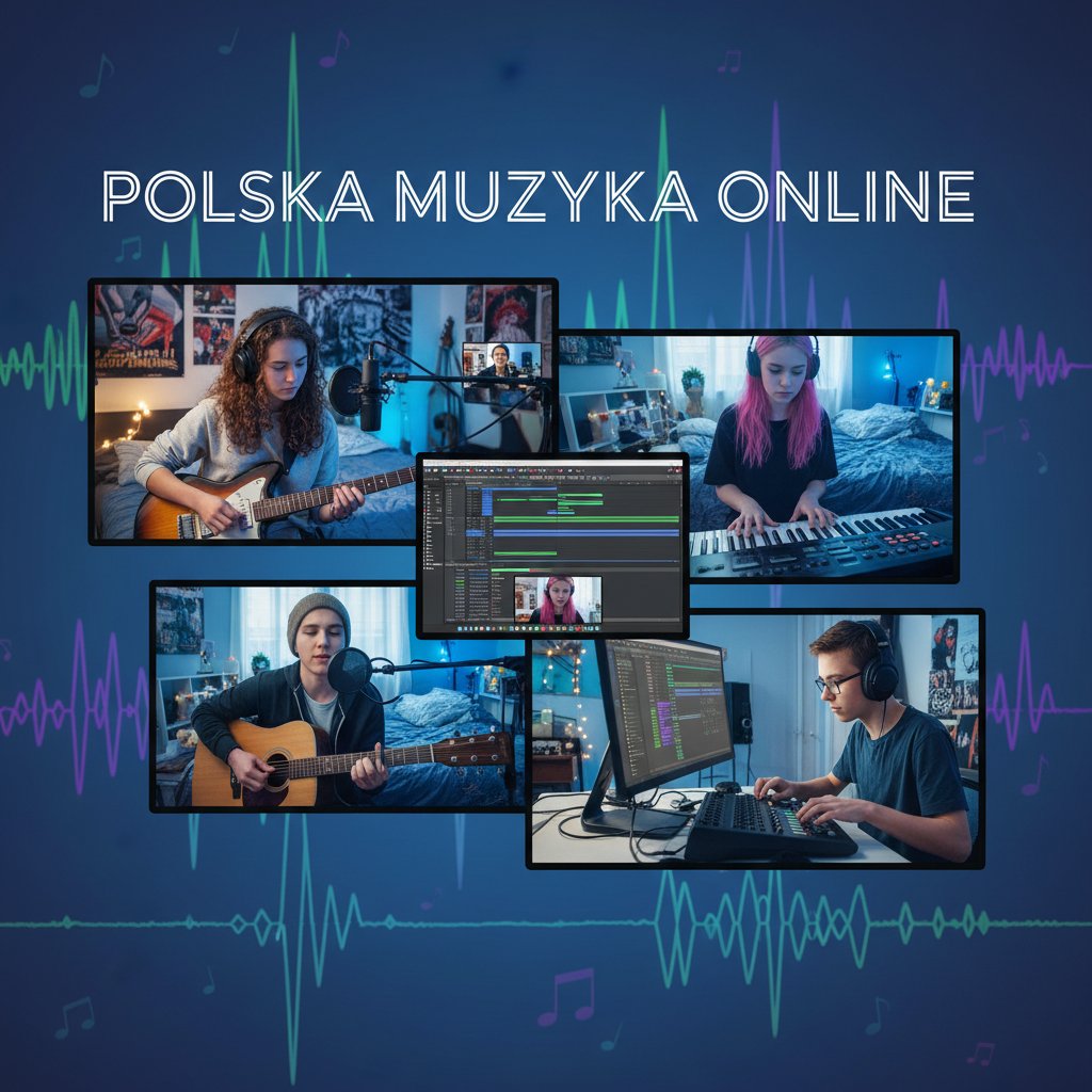 Polska młodzież tworzy zespół muzyczny online – współpraca na odległość