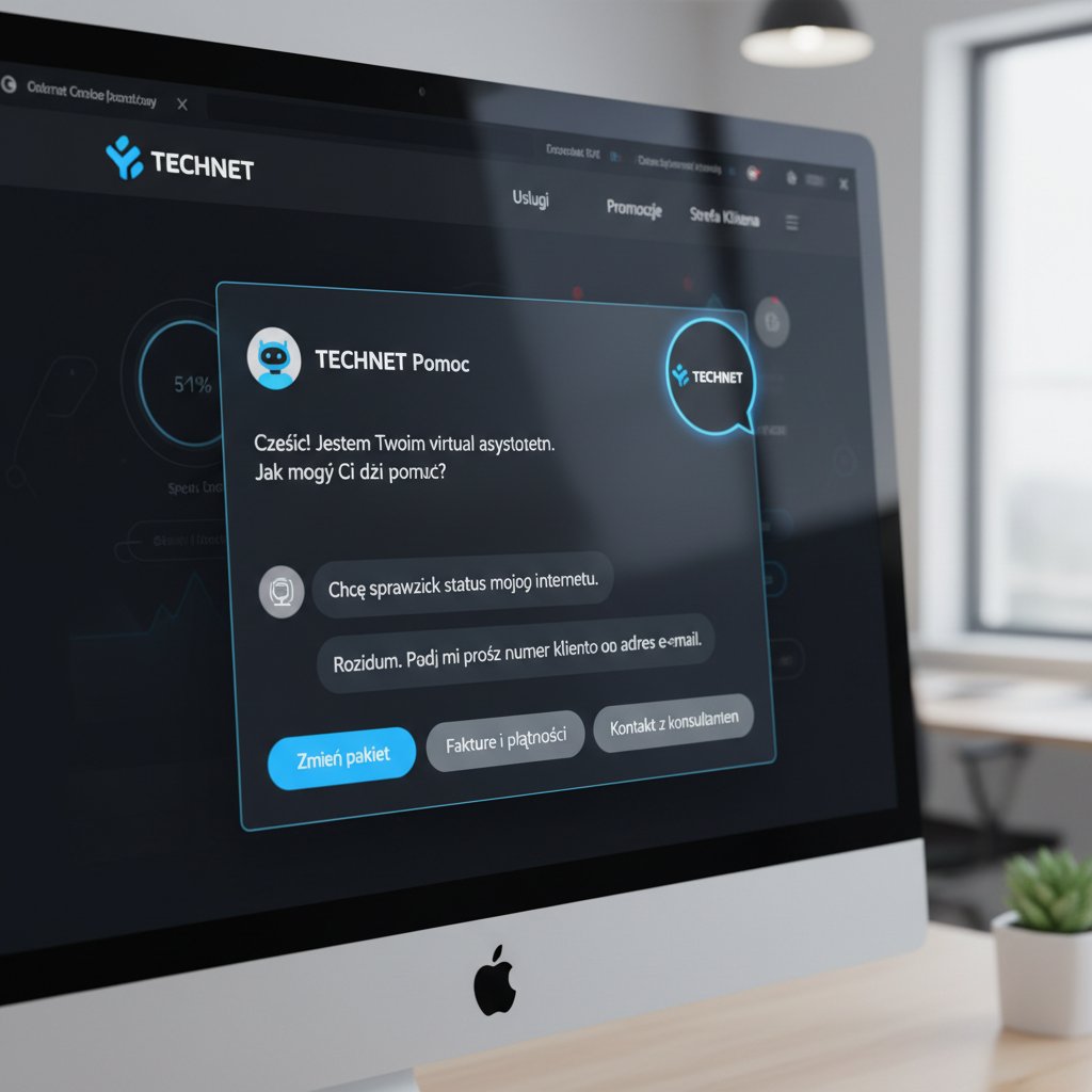 Porównanie różnych chatbotów AI na polskim rynku, użytkownik z laptopem i smartfonem