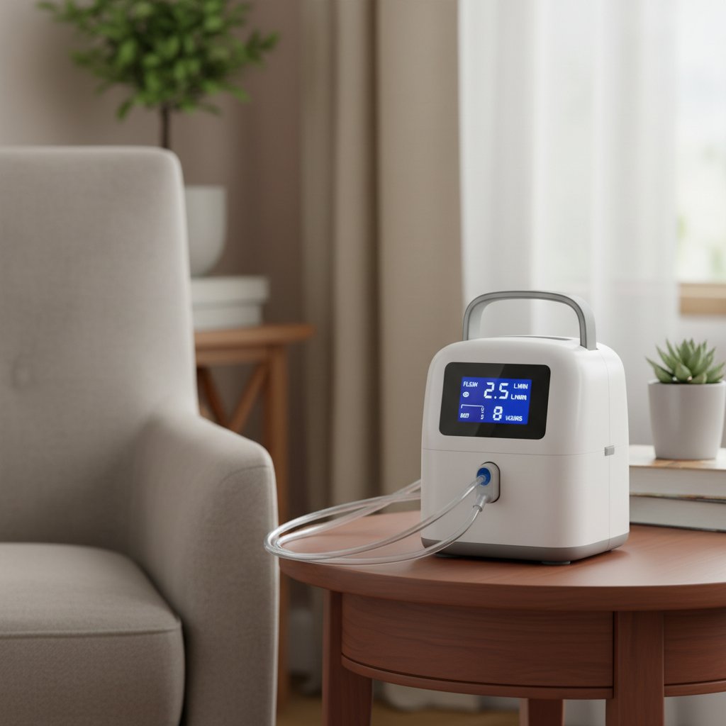 Nowoczesny przenośny koncentrator tlenu w domowych warunkach