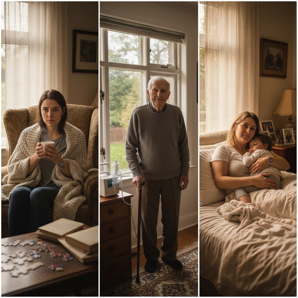 Portrety osób, które przeszły zapalenie płuc