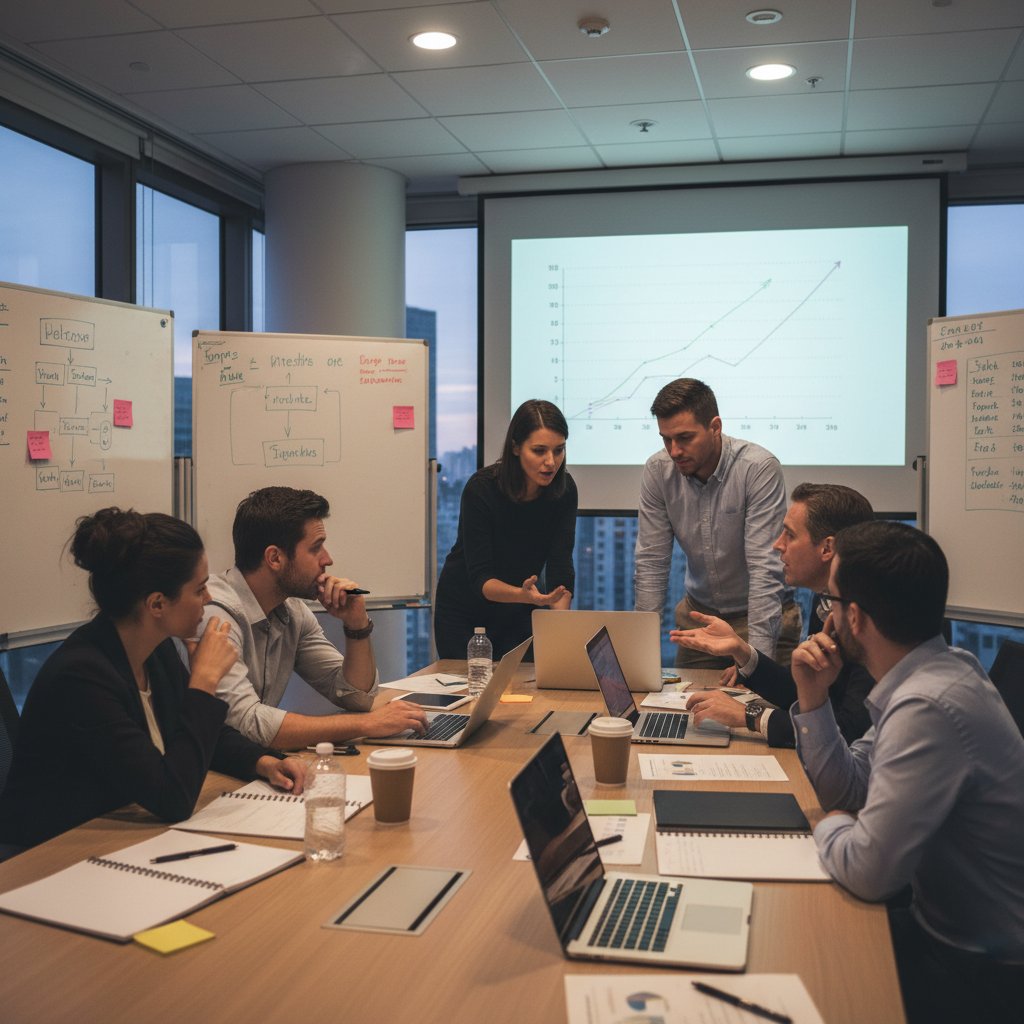 Spotkanie zespołu po wydarzeniu, analiza wyników, planowanie kolejnych działań