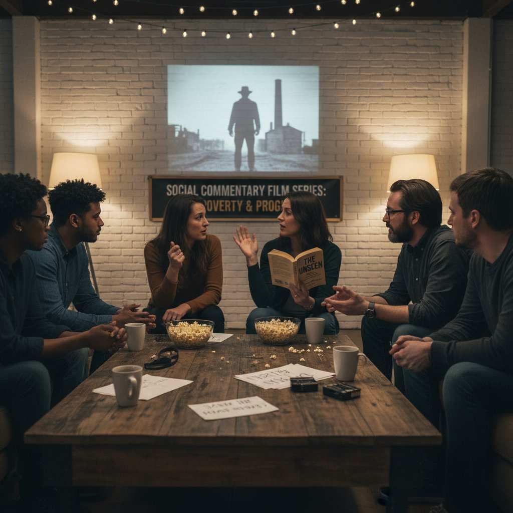 Audience engaging in post-film discussion.