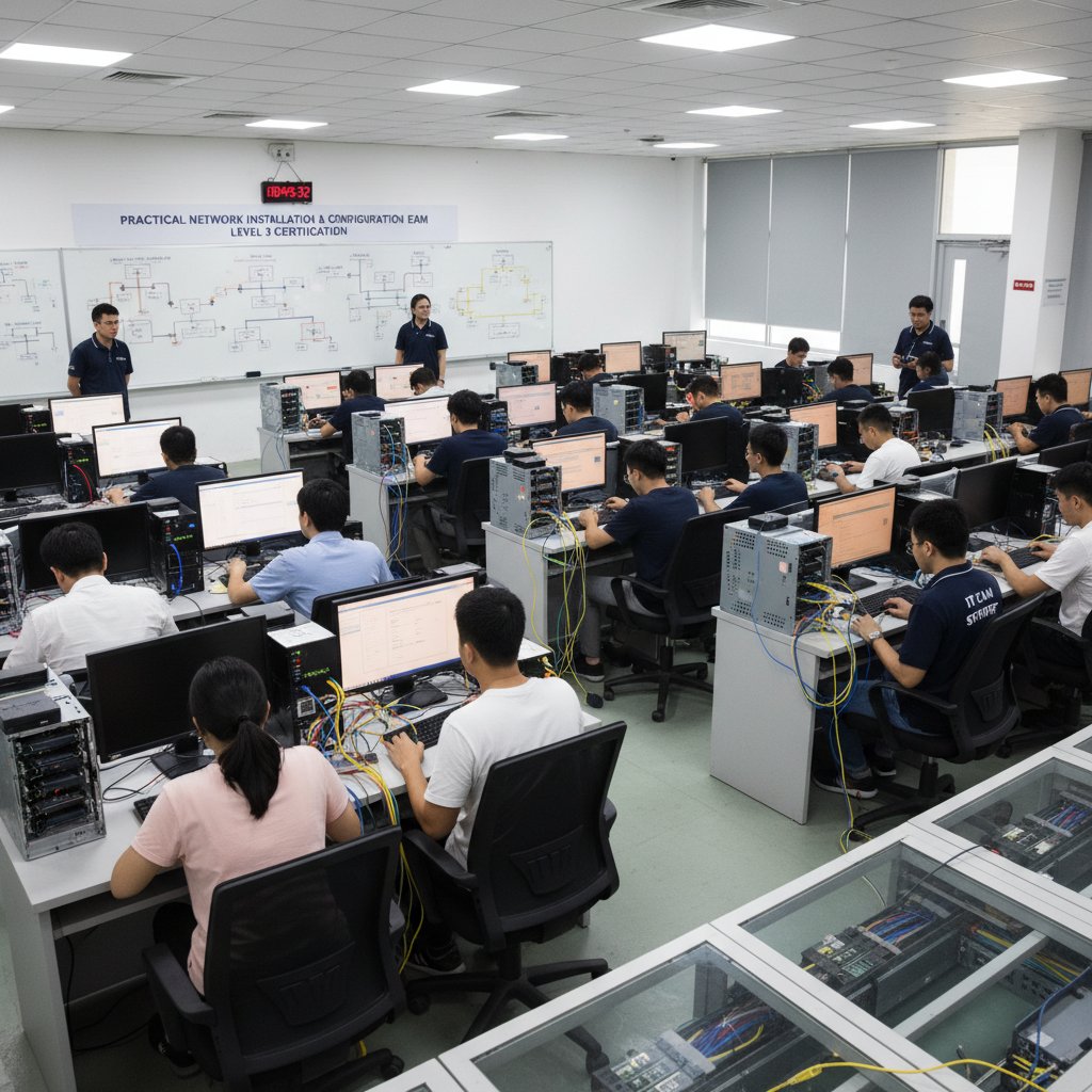 Praktyczne zadanie egzaminacyjne – konfiguracja sieci komputerowej