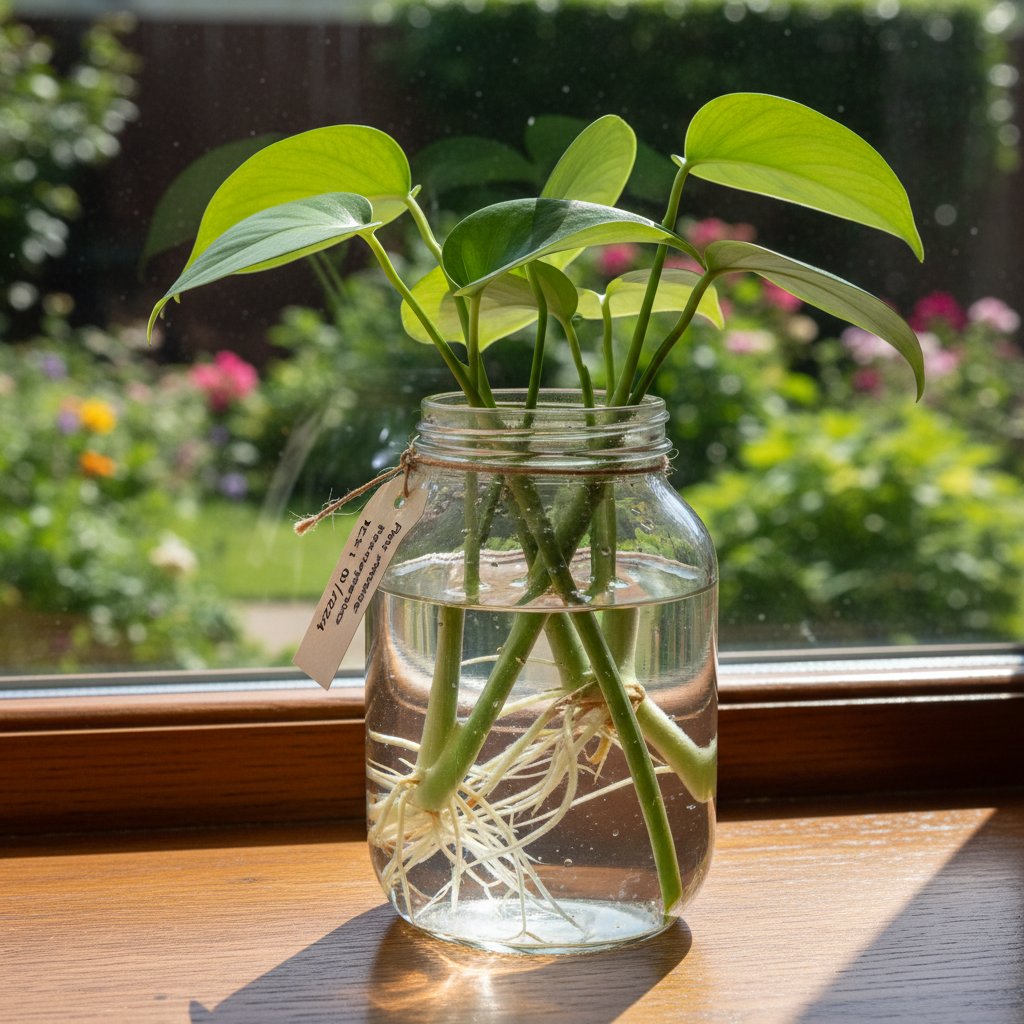 Krok po kroku: rozmnażanie roślin przez sadzonki w szklanym słoiku