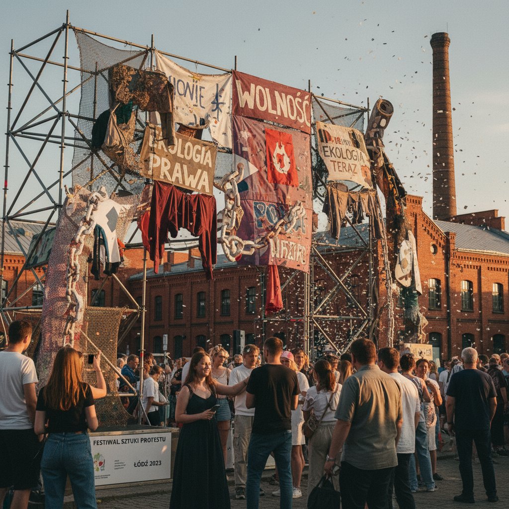 Sztuka protestu podczas festiwalu w Łodzi
