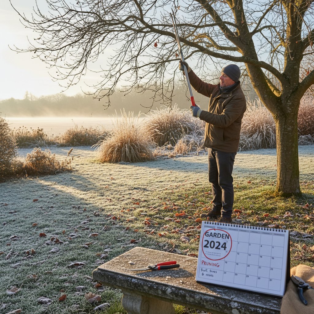Przycinanie drzew w zimowym ogrodzie – kalendarz prac ogrodniczych