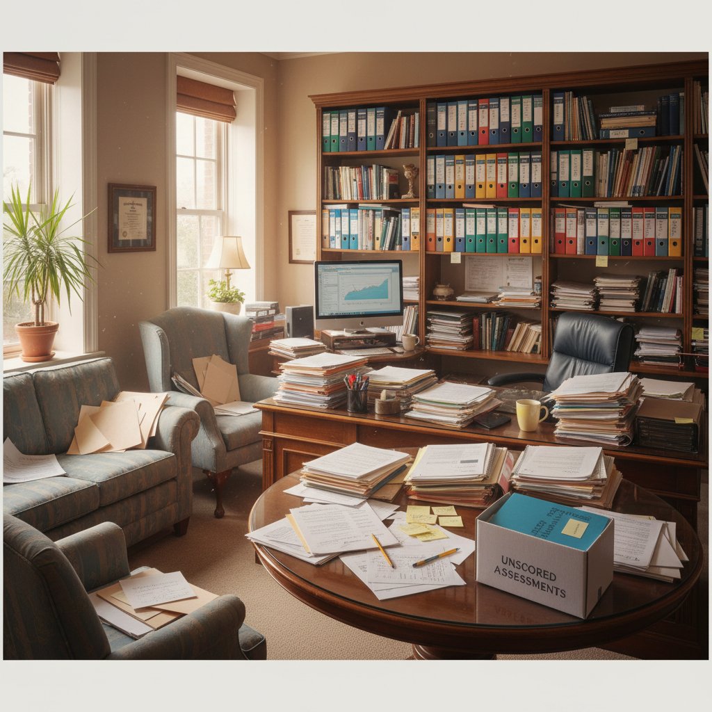 Gabinet psychologa podczas diagnozy funkcji wykonawczych