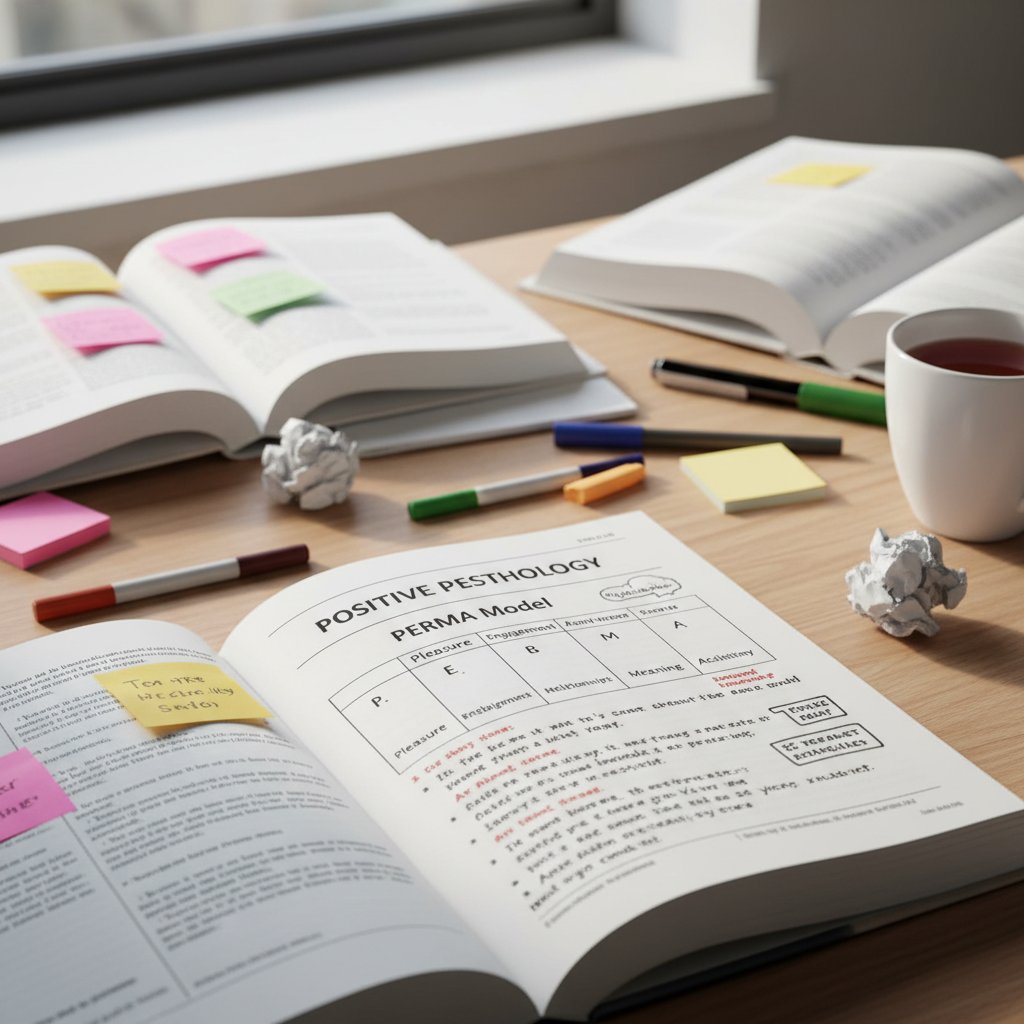 Notatki na temat modelu PERMA w polskim zeszycie psychologicznym