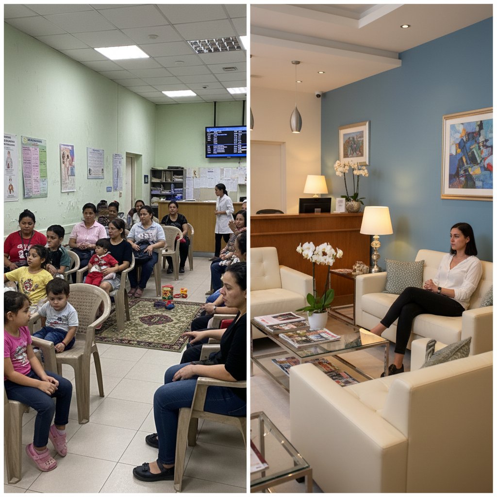 Porównanie dostępności leczenia naczyniaków w Polsce – poczekalnia w klinice publicznej i prywatnej