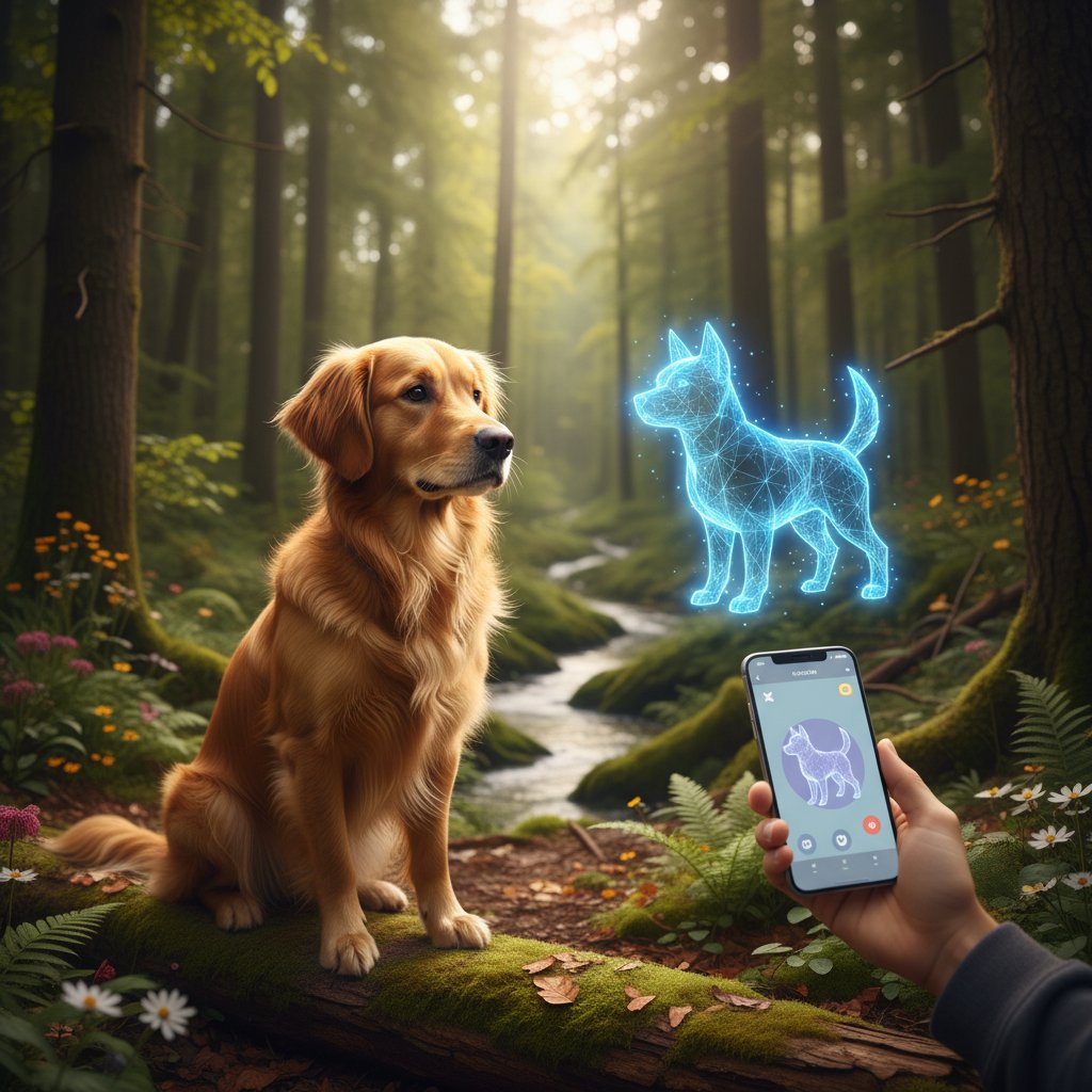 Rzeczywisty pies w naturze kontra piesek na ekranie smartfona – różnica między doświadczeniem a symulacją