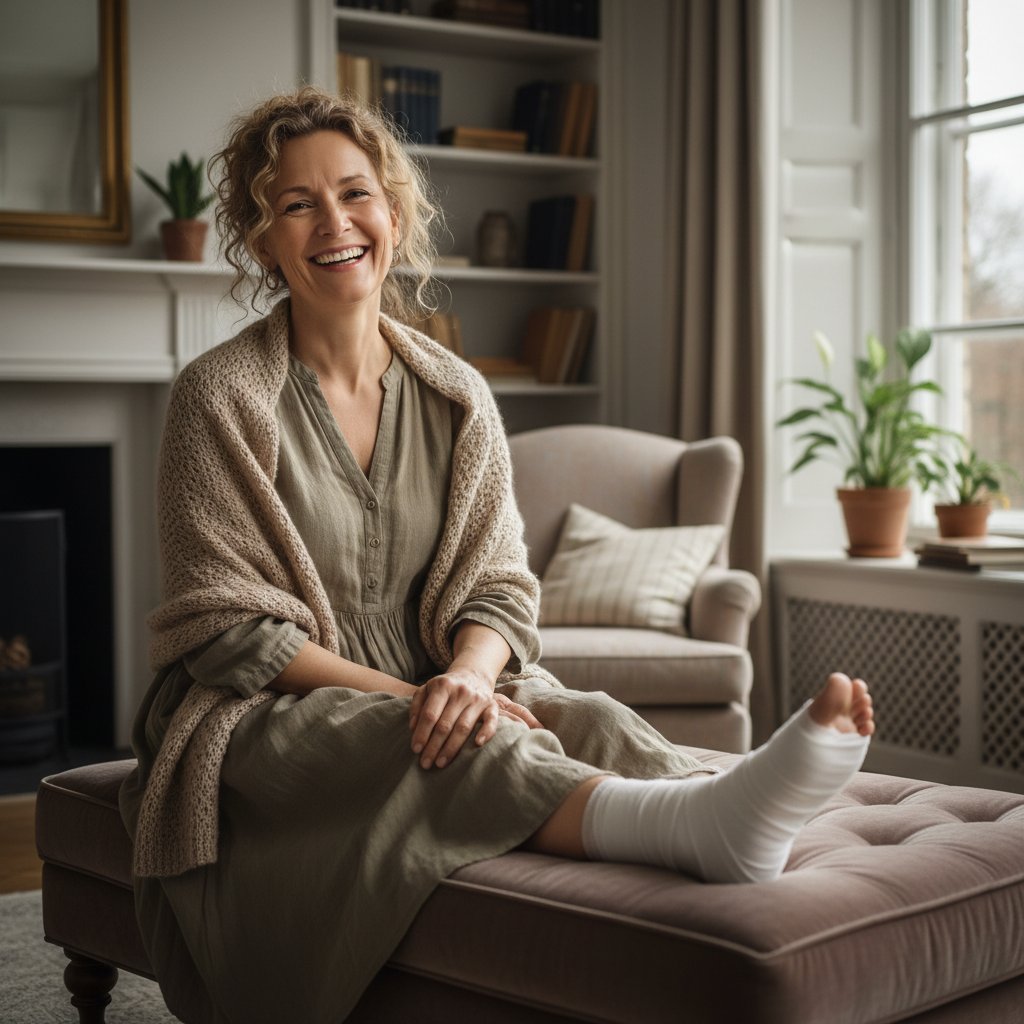 Anna po udanej terapii stopy cukrzycowej — portret nadziei.