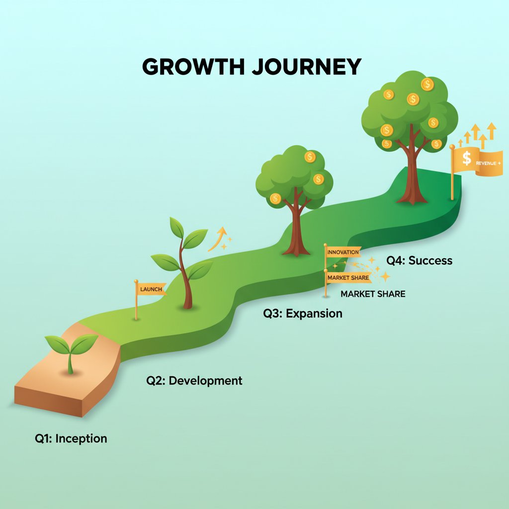 Compelling narrative in a business report, artistic photo with annotated visuals and highlighted insights on a report page