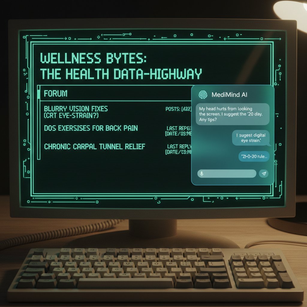 Kolaż historyczny: od starych komputerów po nowoczesne UI AI