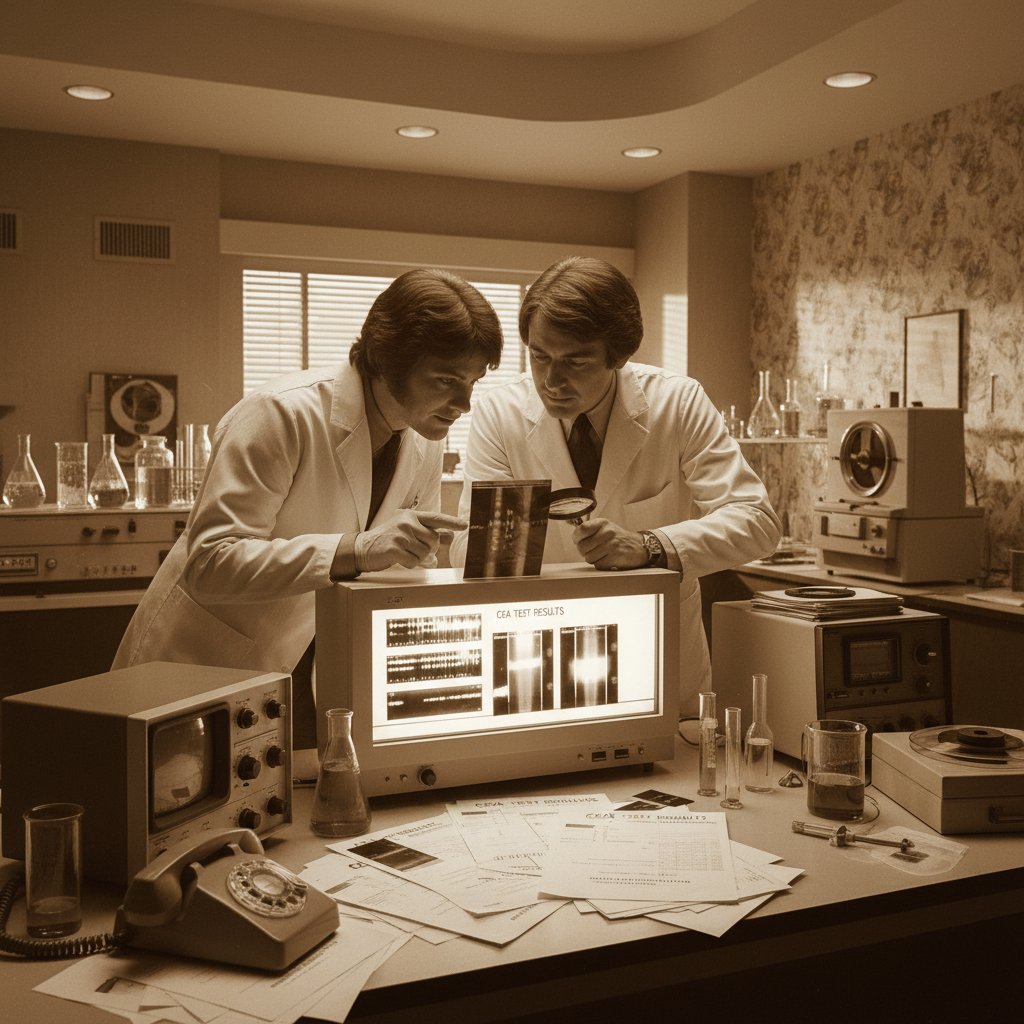 Historyczne laboratorium, naukowcy analizujący pierwsze testy CEA
