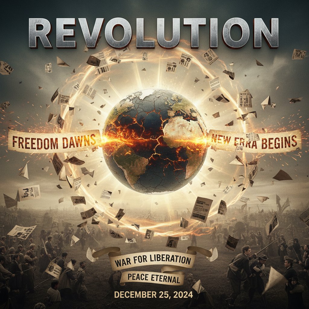 News headlines about revolution movies sparking change, collage of international newspaper clippings