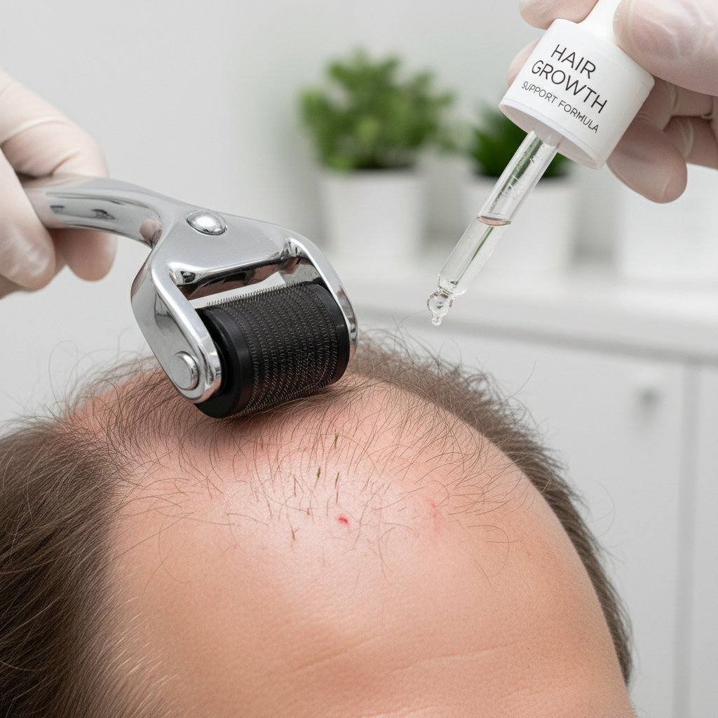 Mikroigłowanie skóry głowy dla wsparcia wzrostu włosów
