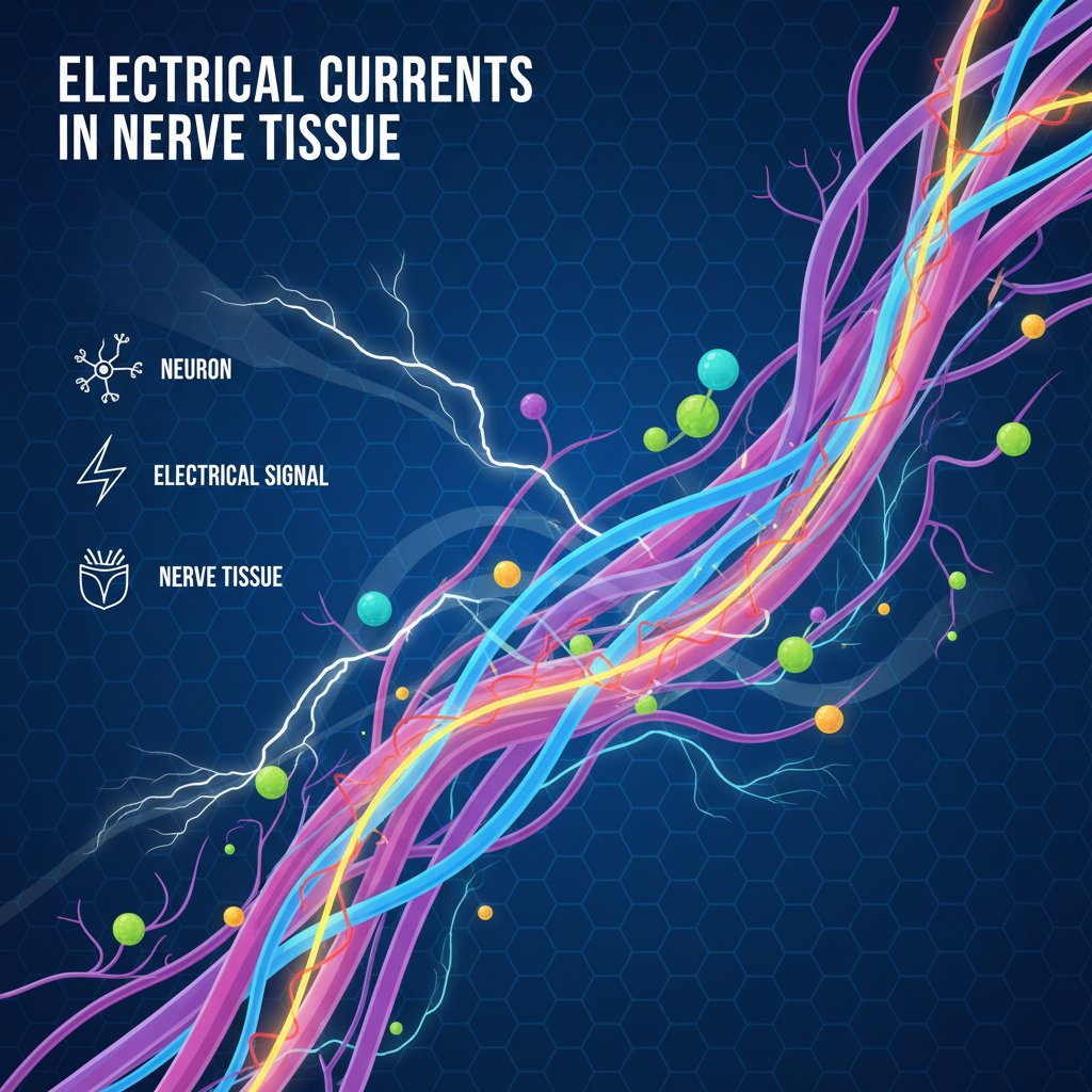 Schemat działania prądów diadynamicznych na układ nerwowy