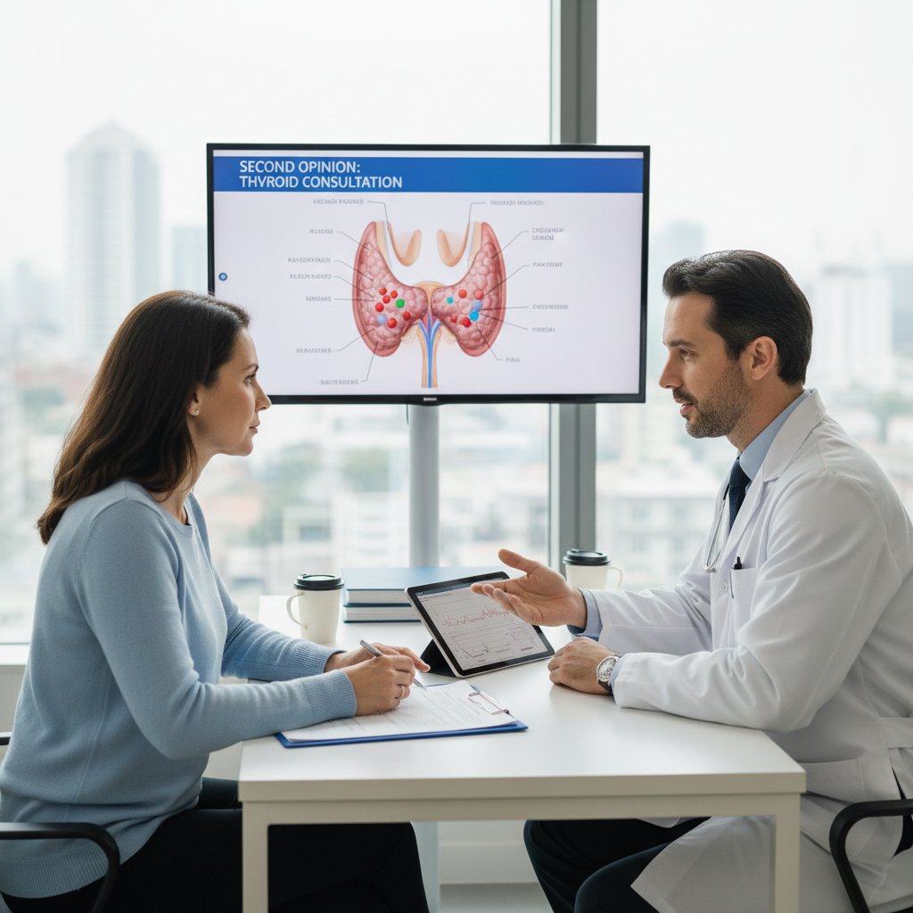 Spotkanie pacjenta z drugim lekarzem na konsultacji, atmosfera profesjonalizmu i wsparcia