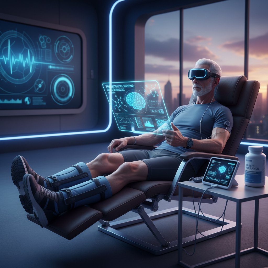 Senior przy komputerze i sportowiec po treningu – użytkownicy fosfatydyloseryny w praktyce