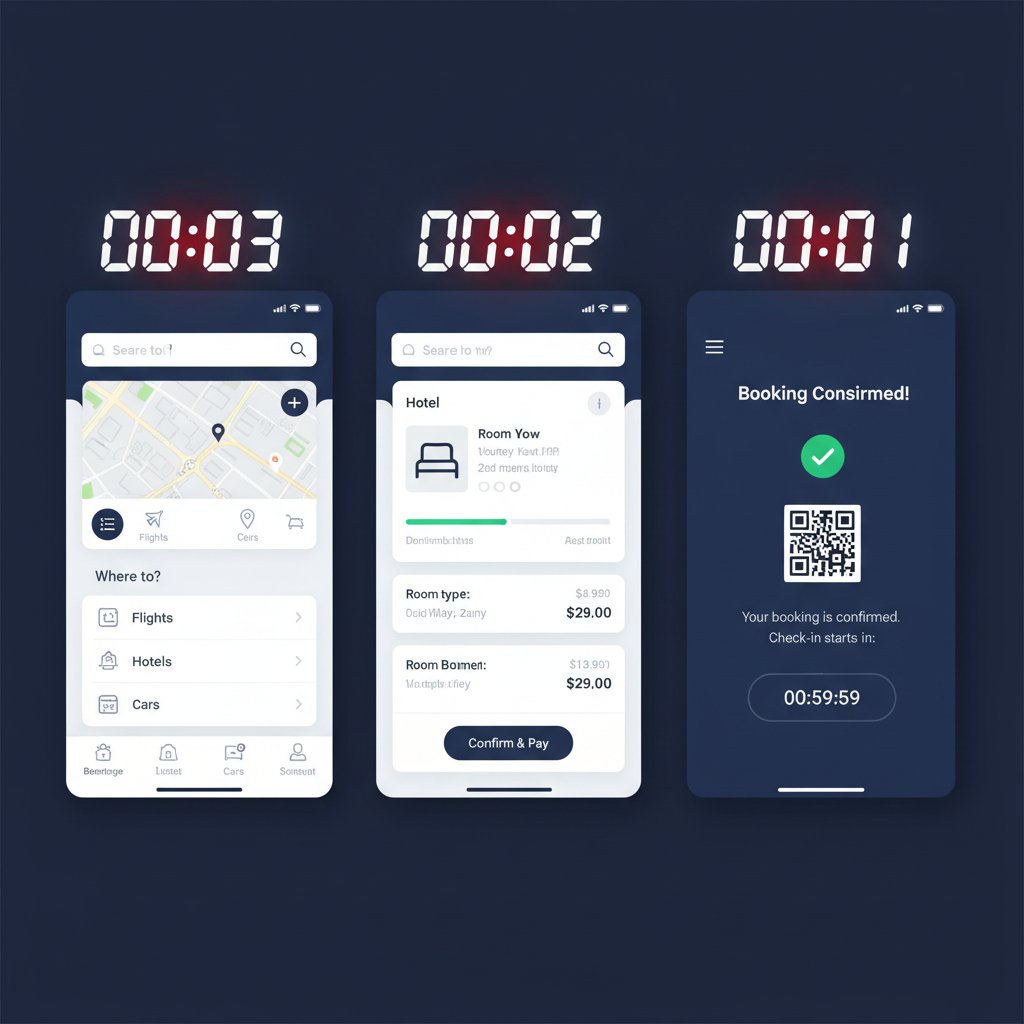 Fast booking workflow visualized