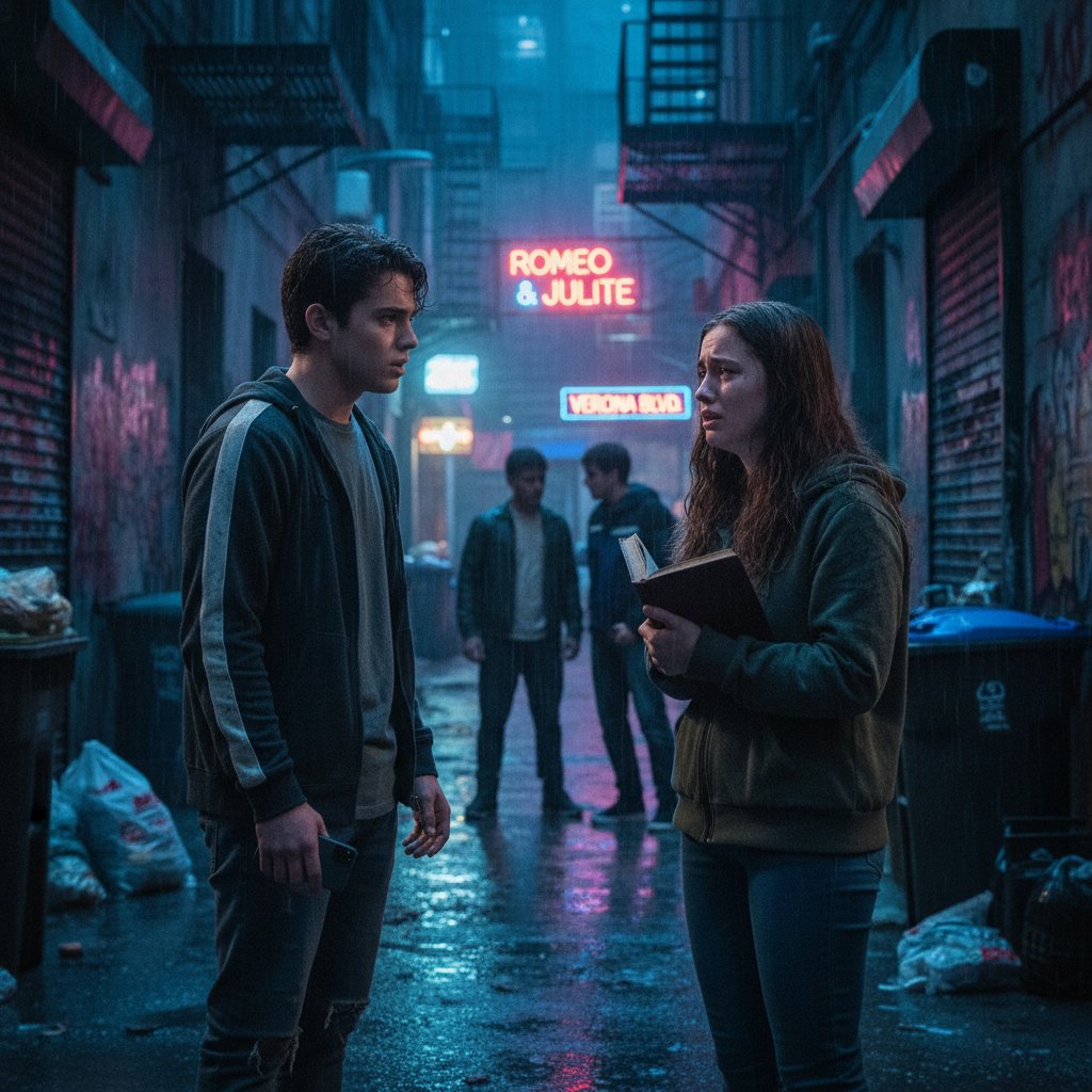 Modern adaptation of Shakespeare on film with young actors in urban setting