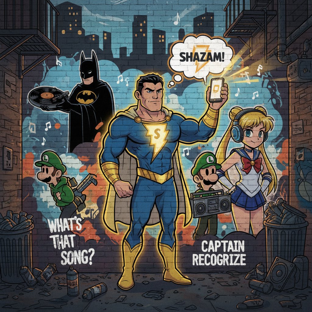 Shazam meme art highlighting pop culture references, fan art blending humor and superhero imagery, urban street style, social media trend.