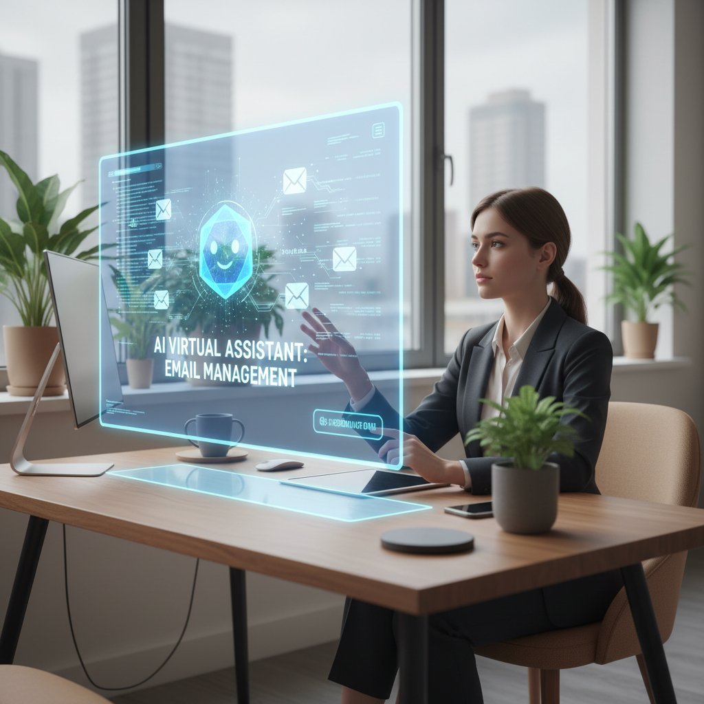 Mała firma korzystająca z wirtualnego pracownika AI do obsługi korespondencji email