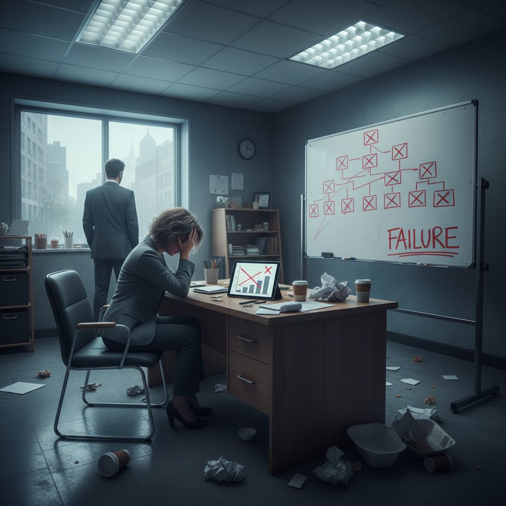 Mała firma rezygnująca z konsultingu po nieudanej próbie wdrożenia