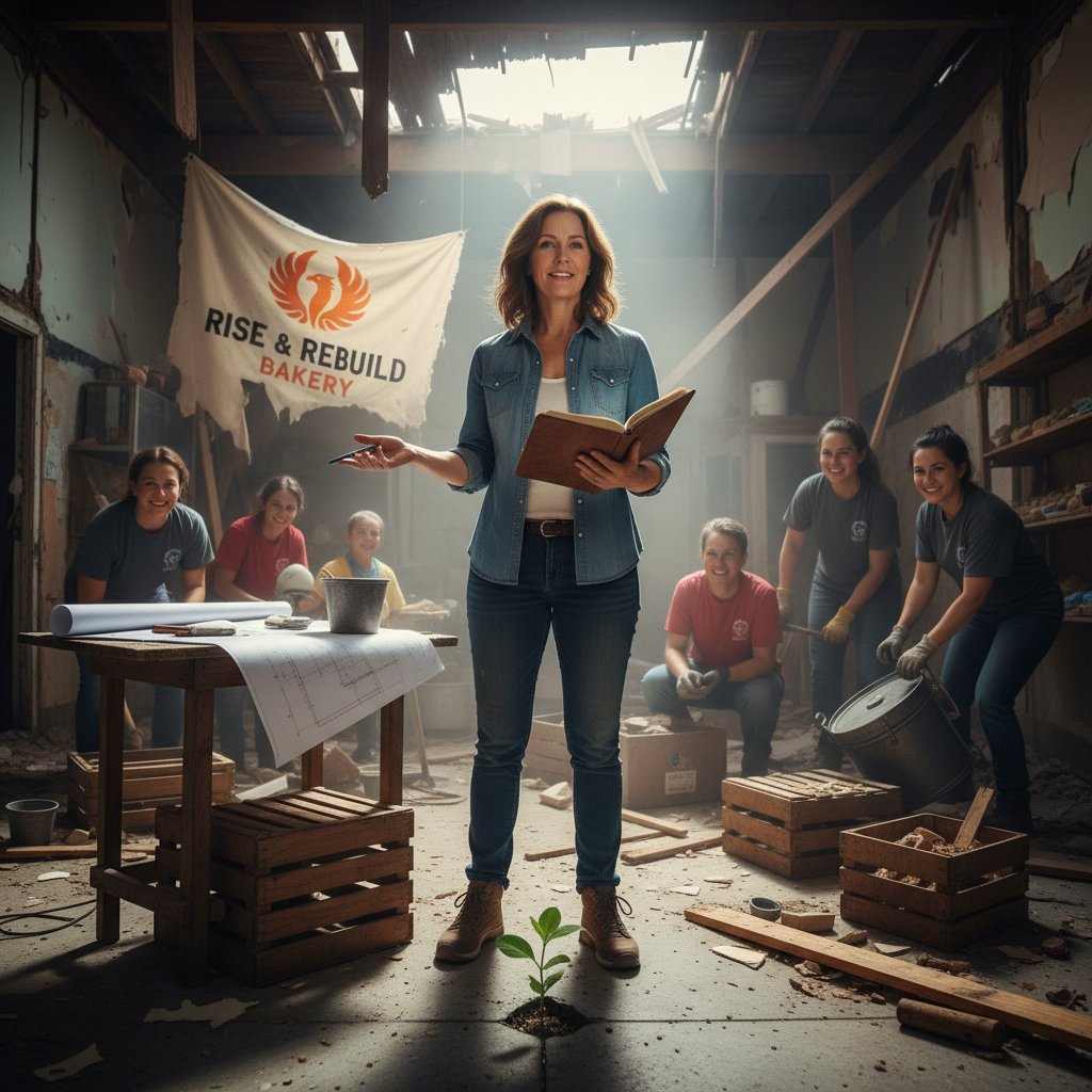 Lider małej firmy motywuje zespół podczas kryzysu