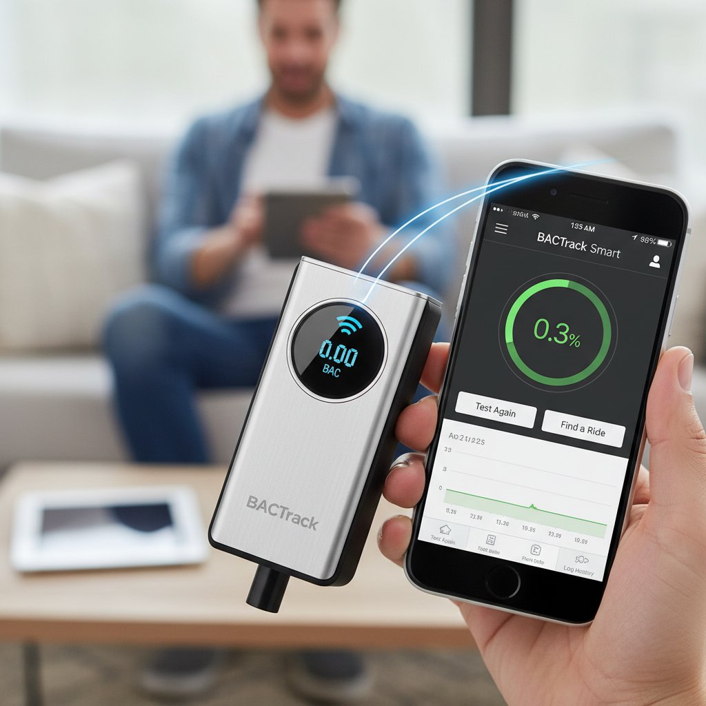 Nowoczesny smart-alkometr połączony z telefonem – cyfrowa rewolucja w testach trzeźwości