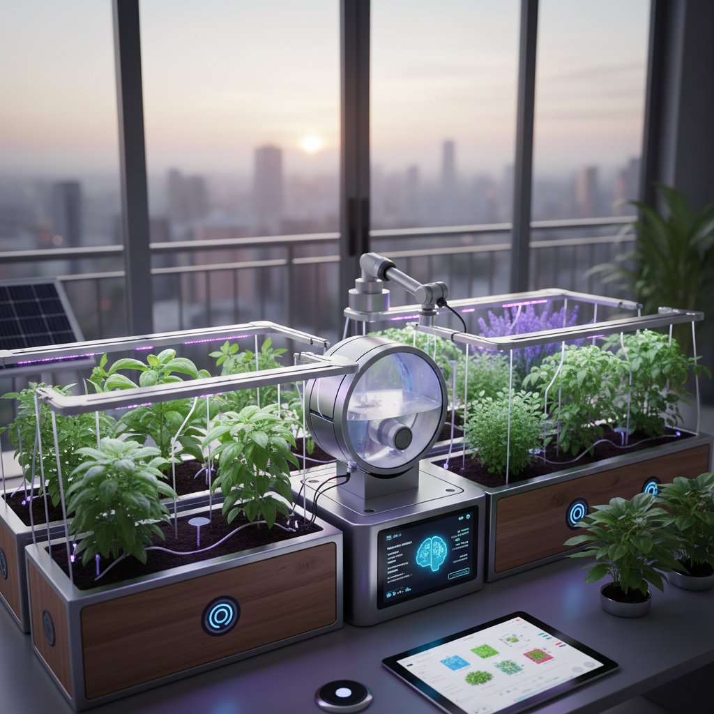 Nowoczesny ogród z inteligentnym sterownikiem i aplikacją mobilną