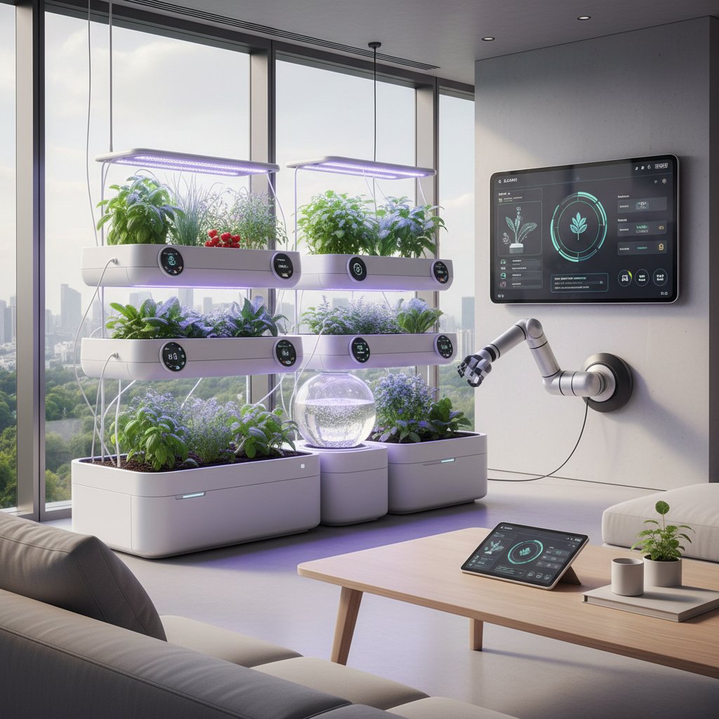 Ogród inteligentny zintegrowany z systemem smart home i automatycznym nawadnianiem