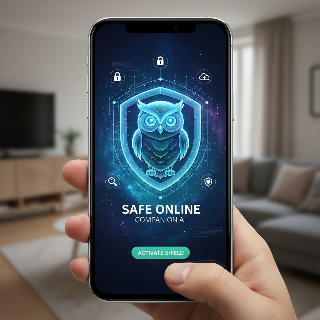 Zdjęcie ekranu smartfona z aplikacją AI, symbolizującą bezpiecznego wirtualnego kumpla