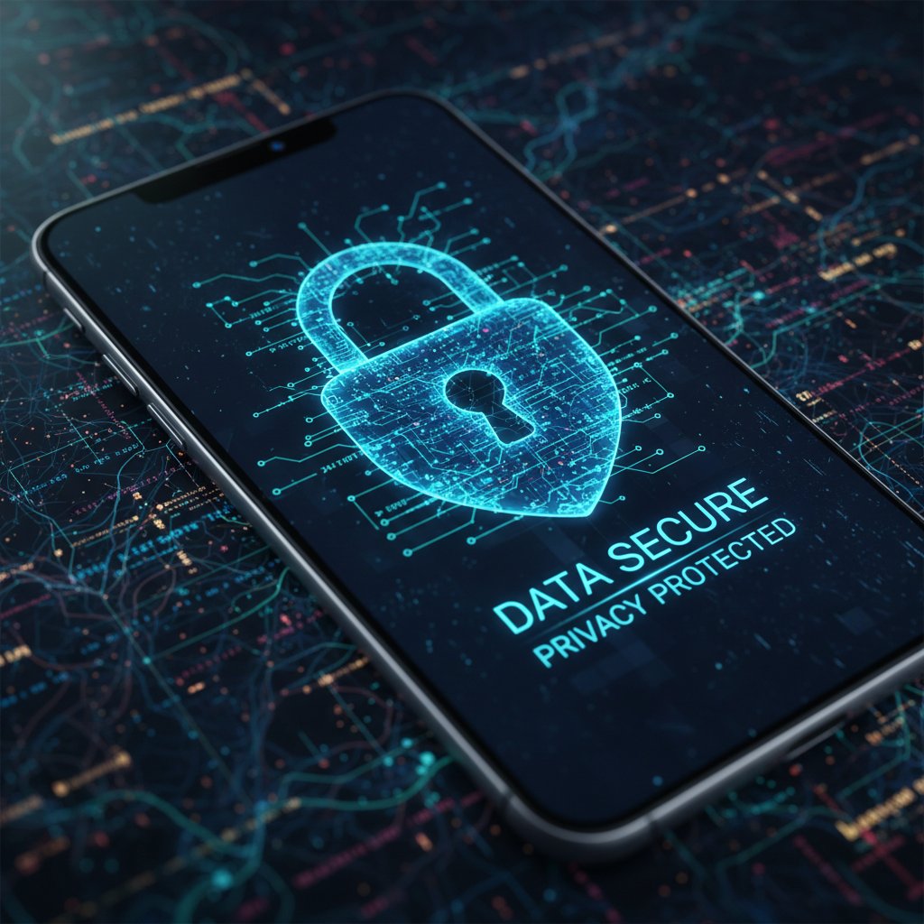 Symboliczne zagrożenie prywatności w aplikacjach psychologicznych – zamek, dane, smartfon