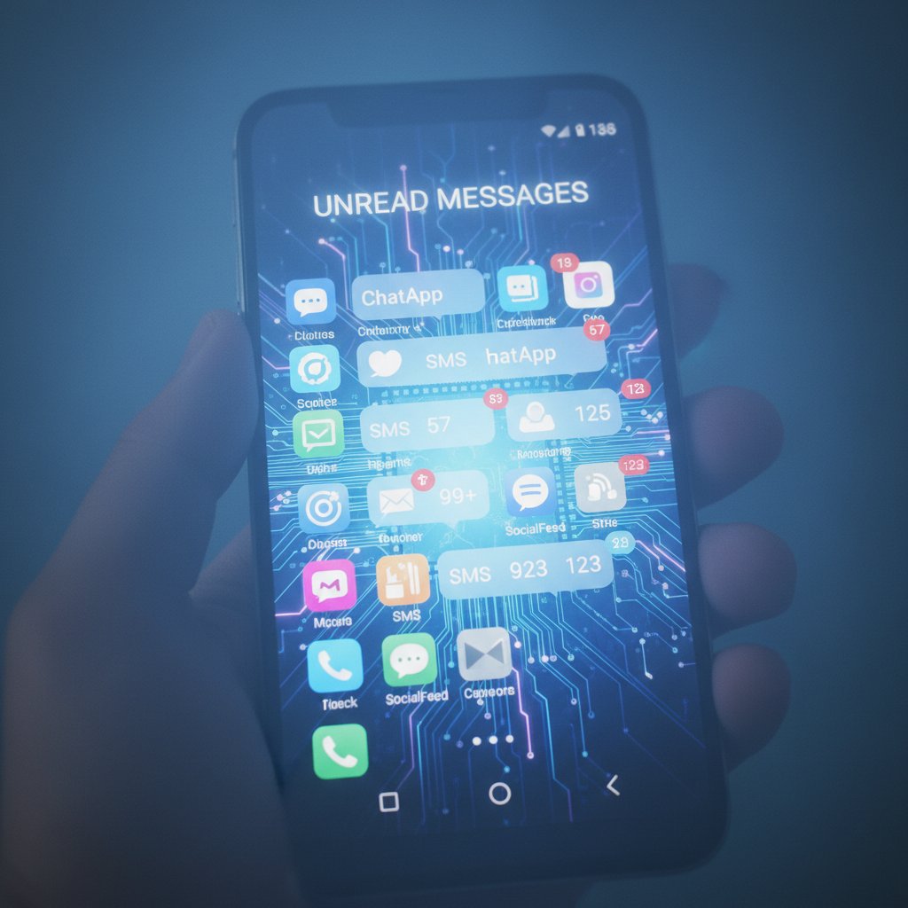 Nieprzeczytane wiadomości jako symbol zanikania relacji online