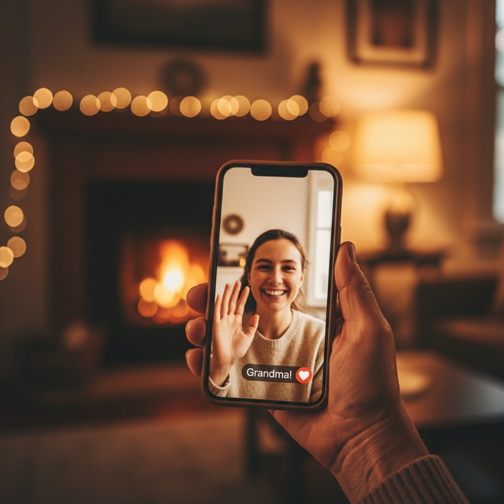 Videoanruf auf dem Smartphone – verschiedene Wege der digitalen Nähe.