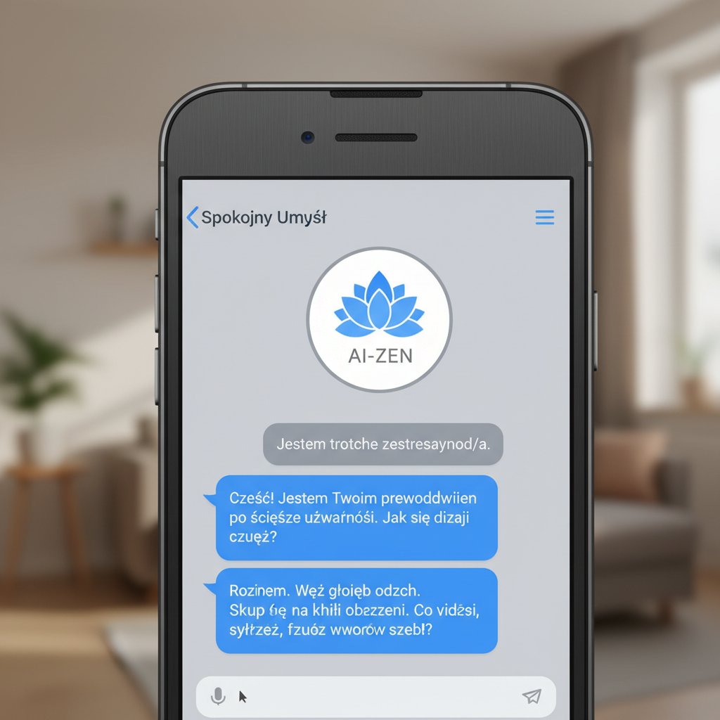 Nowoczesne narzędzia mindfulness – smartfon z rozmową z AI po polsku