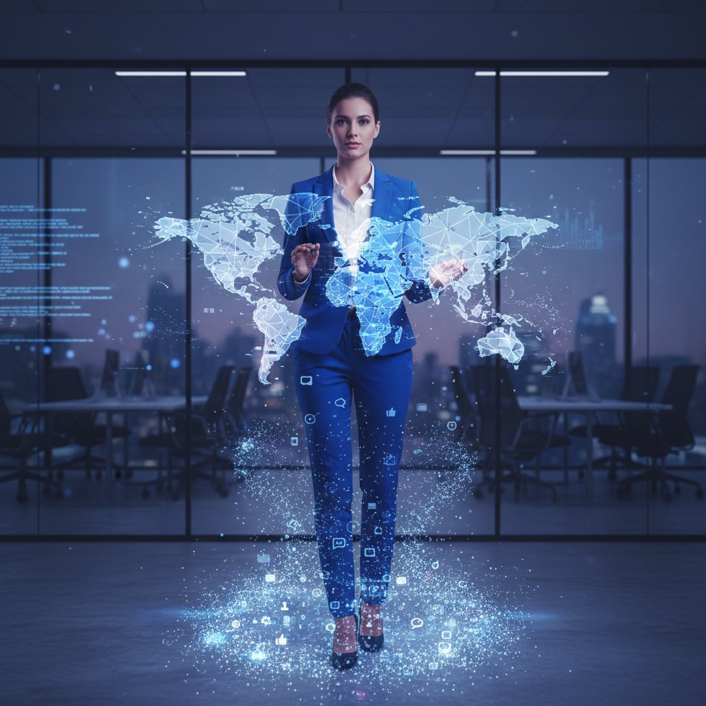 Ekspert online omawiający geografię regionalną w internecie