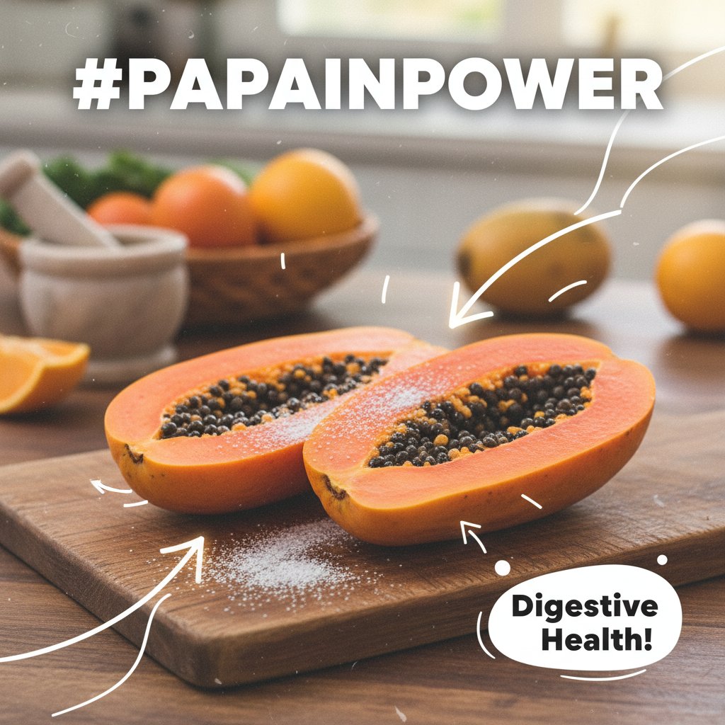 Zrzuty ekranu trendujących postów o papainie w mediach społecznościowych